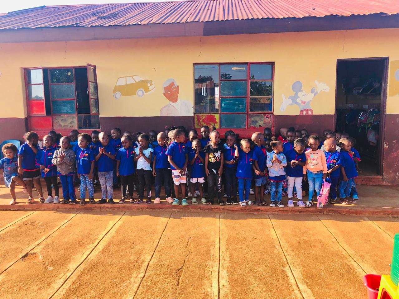 Children enjoying outdoor time at Restoration Day Care Centre