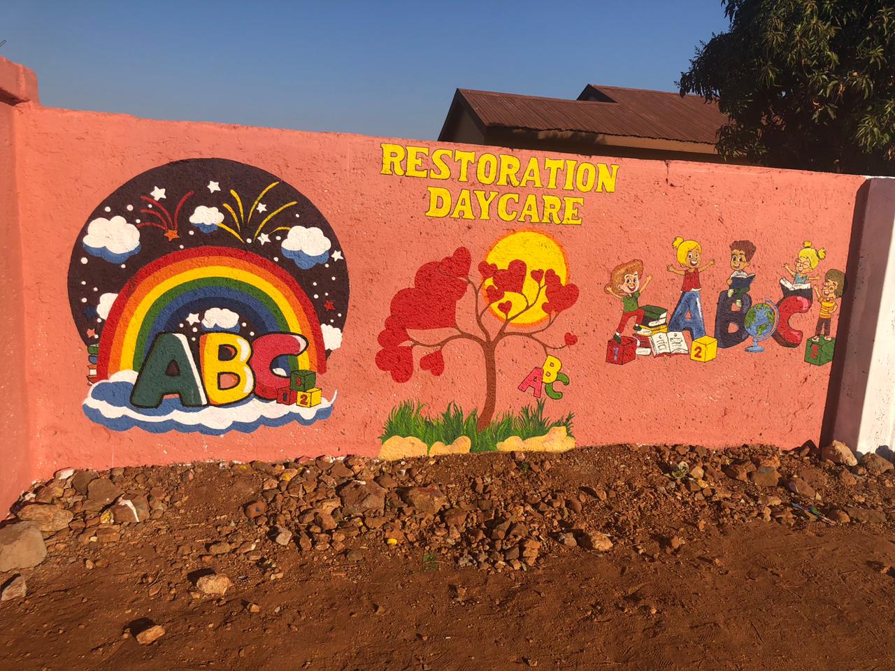 Restoration Day Care Centre wall mural